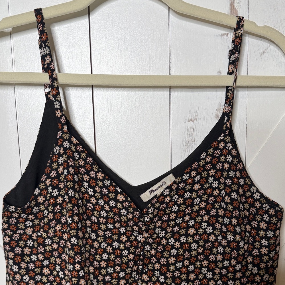 Madewell Black Floral Spaghetti Strap Camisole - Picture 7 of 10
